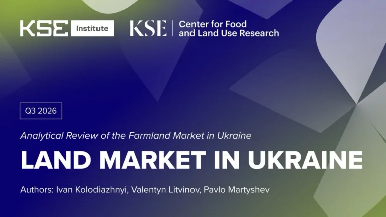 Ukraine’s land market slows, but prices keep rising: Q3 2026 results – KSE Institute